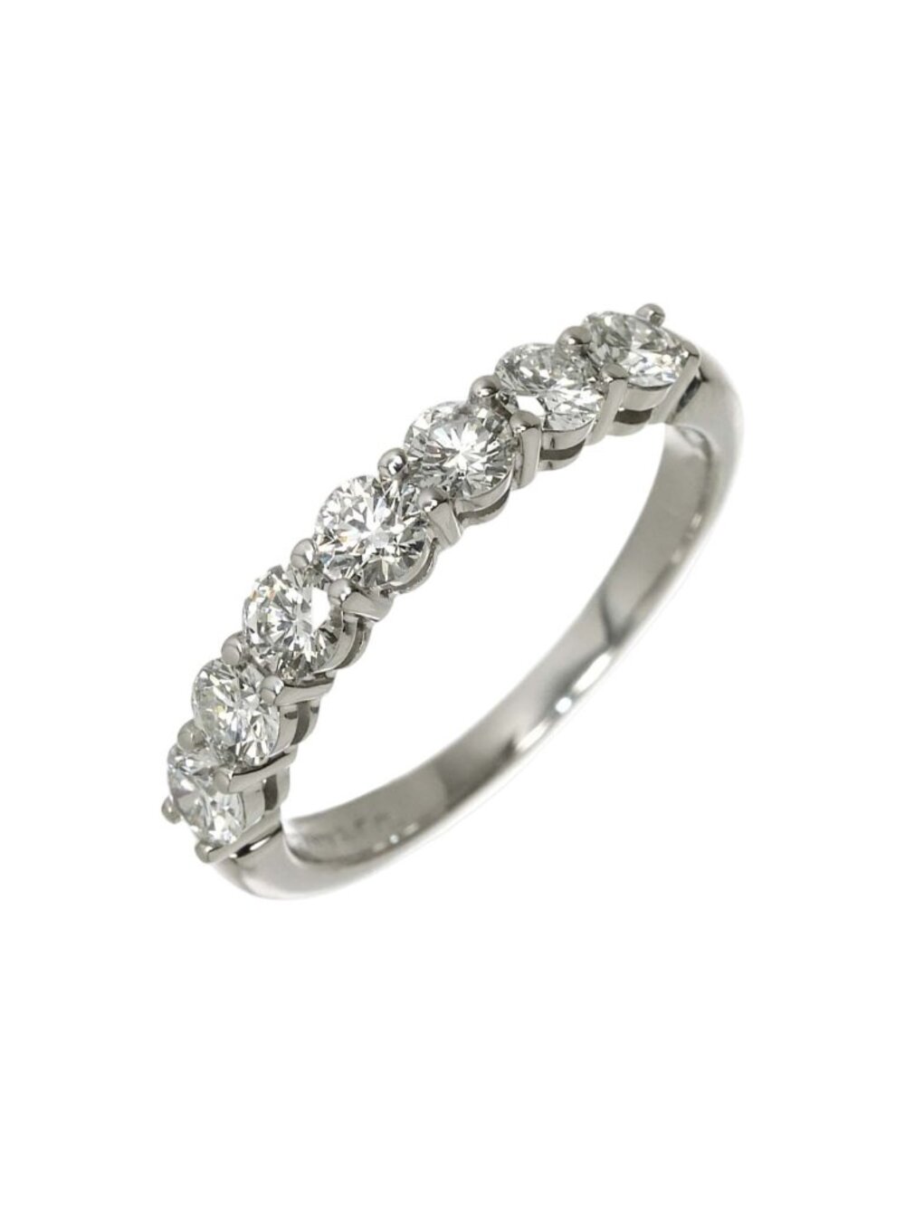 Tiffany & Co Forever Half Diamond Ring Pt Embrace